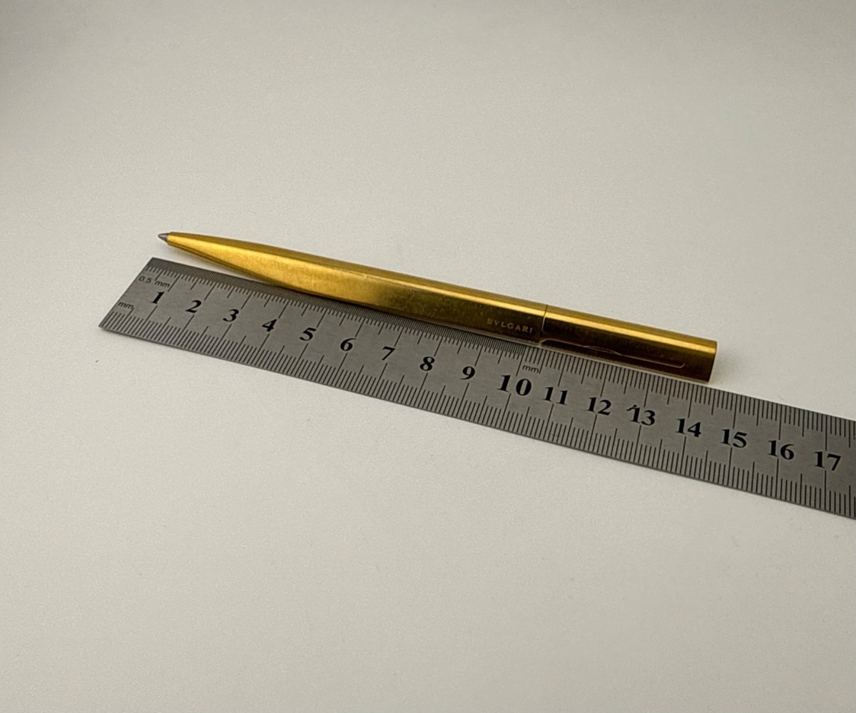 Vintage BVLGARI Eccentric Gold Plated Ballpoint Pen | eBay