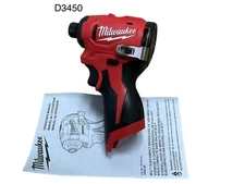 Milwaukee M12 12V Brushless Cordless 1/4” Hex Impact Driver (Tool-Only) 3450-20