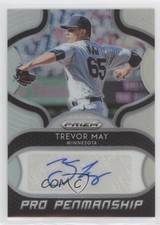 2019 Panini Prizm Pro Penmanship Trevor May #PP-TM Auto 0tw4