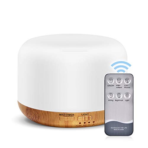 300ML Essential Oil Diffuser,Remote Control Aromatherapy Diffusers Humidifier