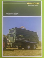 FORTUNA Einachs Zweiachs Tandem Tridem Muldenkipper Prospekt Traktor Schlepper