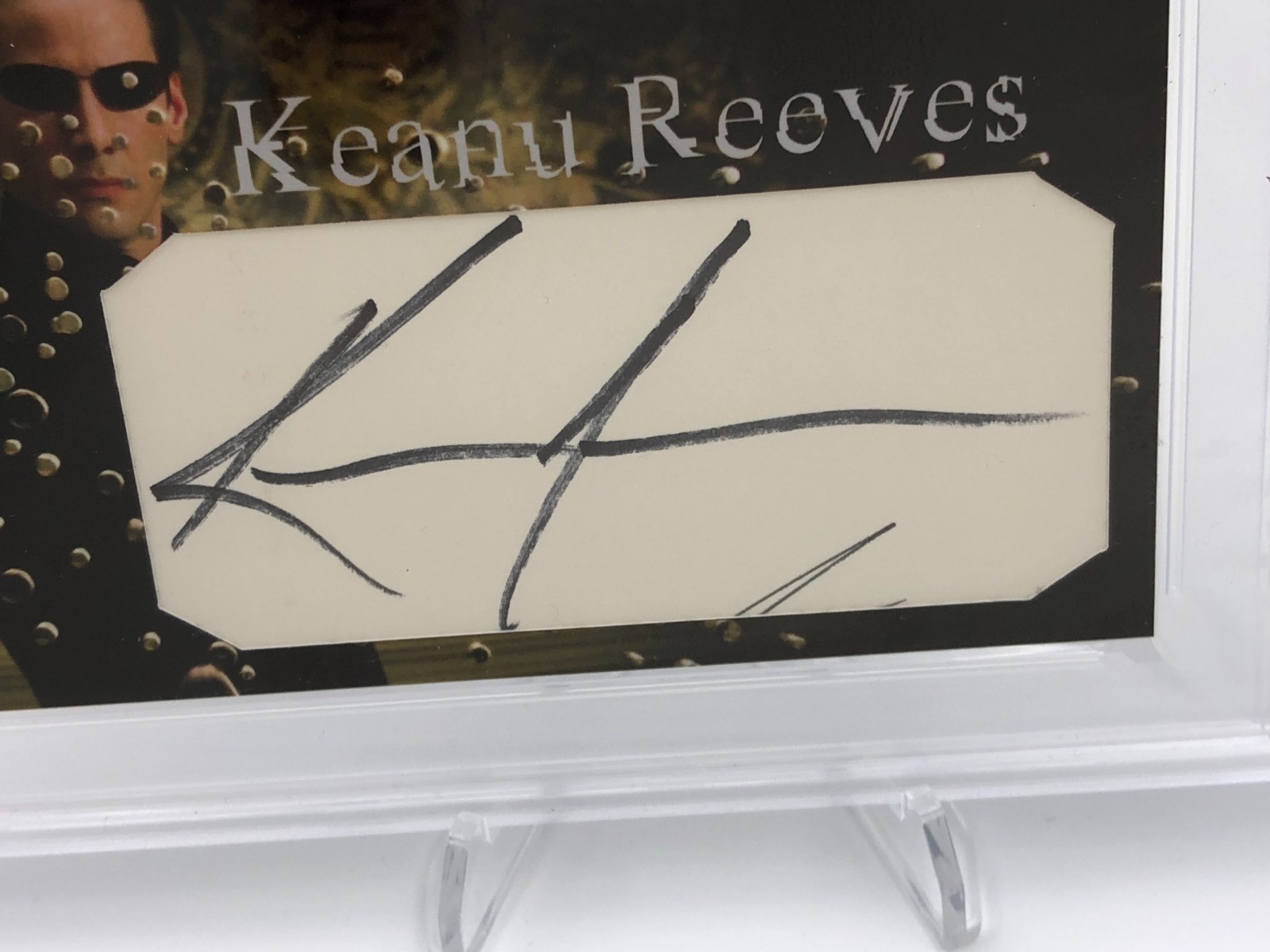 KEANU REEVES PSA AUTO 1/1 Card Authentic 3 x 5" Signed Custom 1 of 1 THE MATRIX view 7