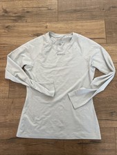 NWOT NOBULL Women  s Seamless Camo Gray Long Sleeve Athletic Shirt - S