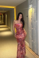 Perla Lace Up Maxi Dress-Fashion Nova|38931