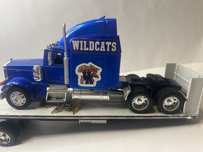 Welly Peterbilt 379 Die-Cast Semi Truck & New-Ray Flatbed Trailer Kentucky UK