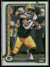 2025 Topps Chrome Refractor 114 MarShawn Lloyd Green Bay Packers