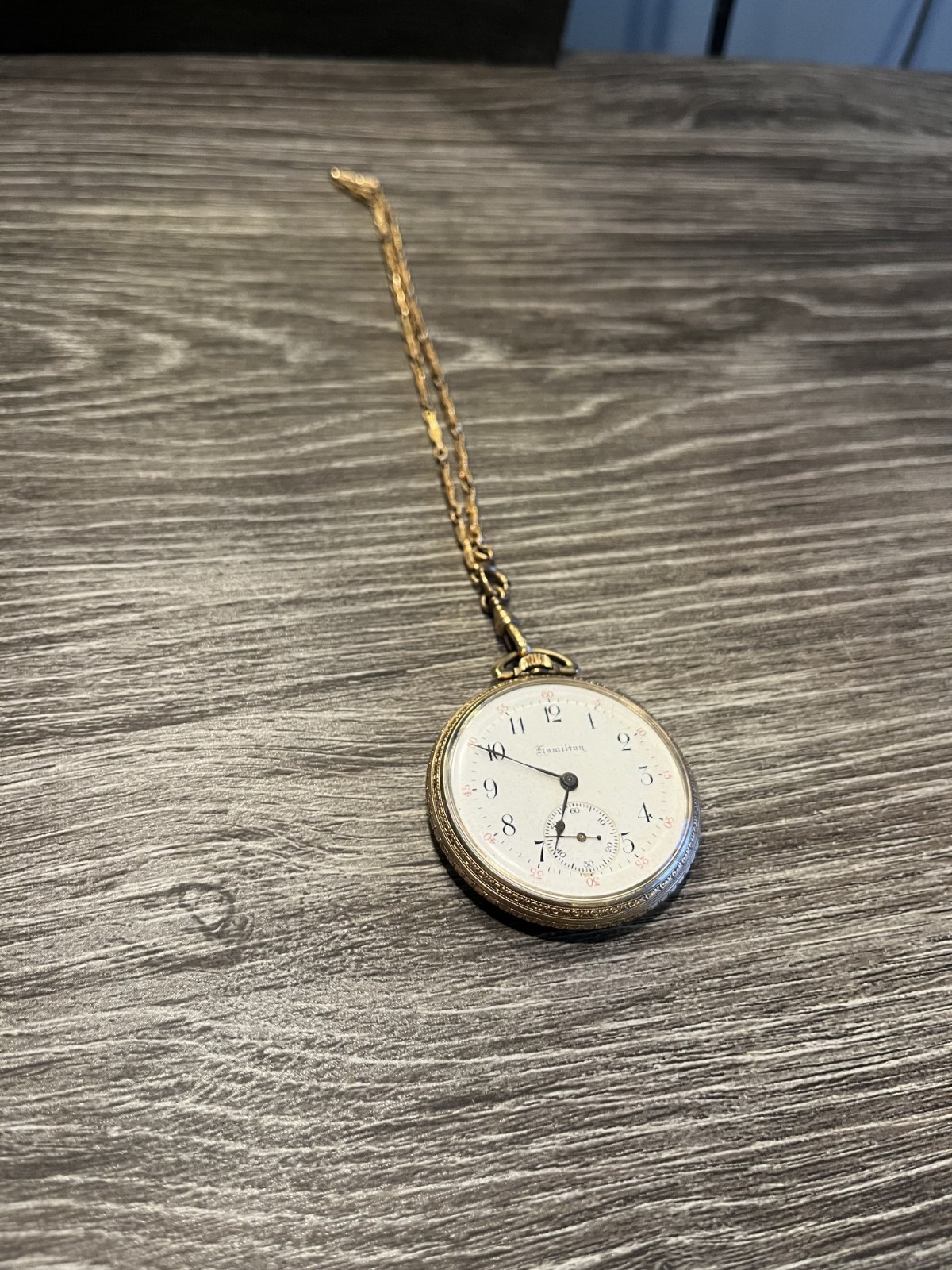 Hamilton Grade Pocket Watch Gold Filled case Amazing condition - unknown if work