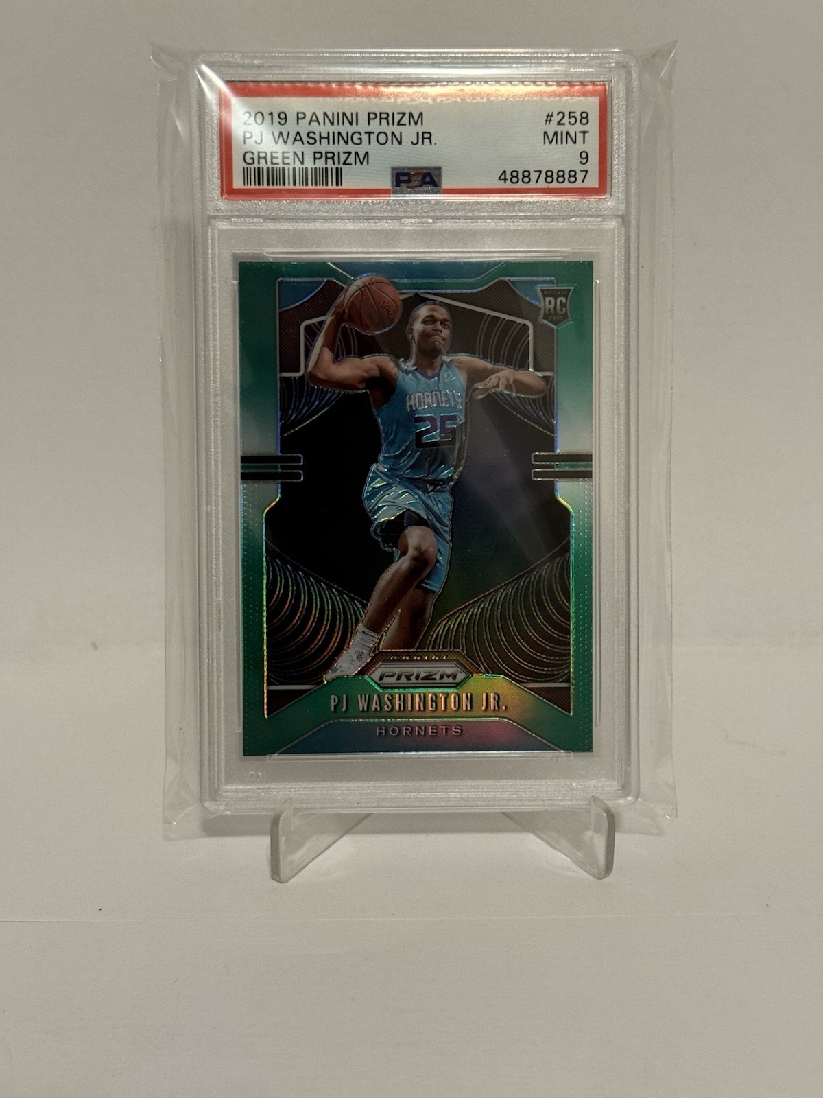 2019-20 Panini Prizm - Rookie PJ Washington Jr. #258 Green Prizm (RC)