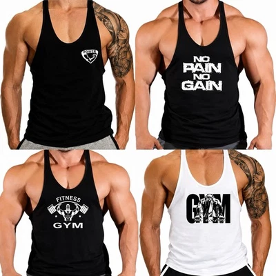 Tank Top T-Shirt Tanktop Muskelshirt Achselshirt Herren - Bild 1 von 4