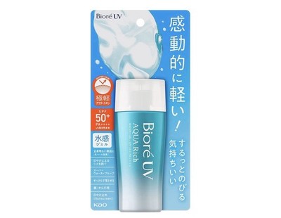 Biore UV Aqua Rich Watery Gel SPF50+ PA++++ Sunscreen 70ml Japan New