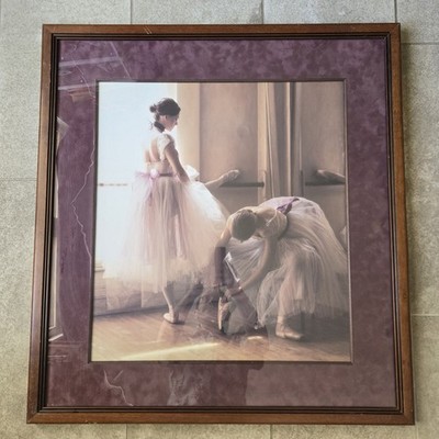 Douglas Hofmann Afternoon Rehearsal Classical Ballet Art Piece Framed Sz 31x33''