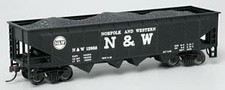 Bachmann 17642 HO Scale 40' Quad Hopper Silver Ser Norfolk & Western