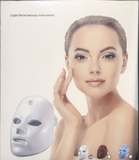 Red Light Therapy Mask 7 Color LED Anti-Aging Acne Cordless Rechargeable NEW