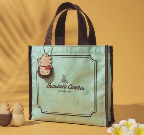 Honolulu Cookie Company HELLO KITTY Mascot Bag Charm Pouch Set Hawaii Tanned - Picture 3 of 7