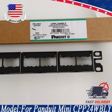 NEW For Panduit Mini CPP24WBLY CAT6, 5E 24 port modular patch panel