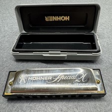 Hohner Special 20 Harmonica Key of A Germany Marine Band 10 Holes w/ Case