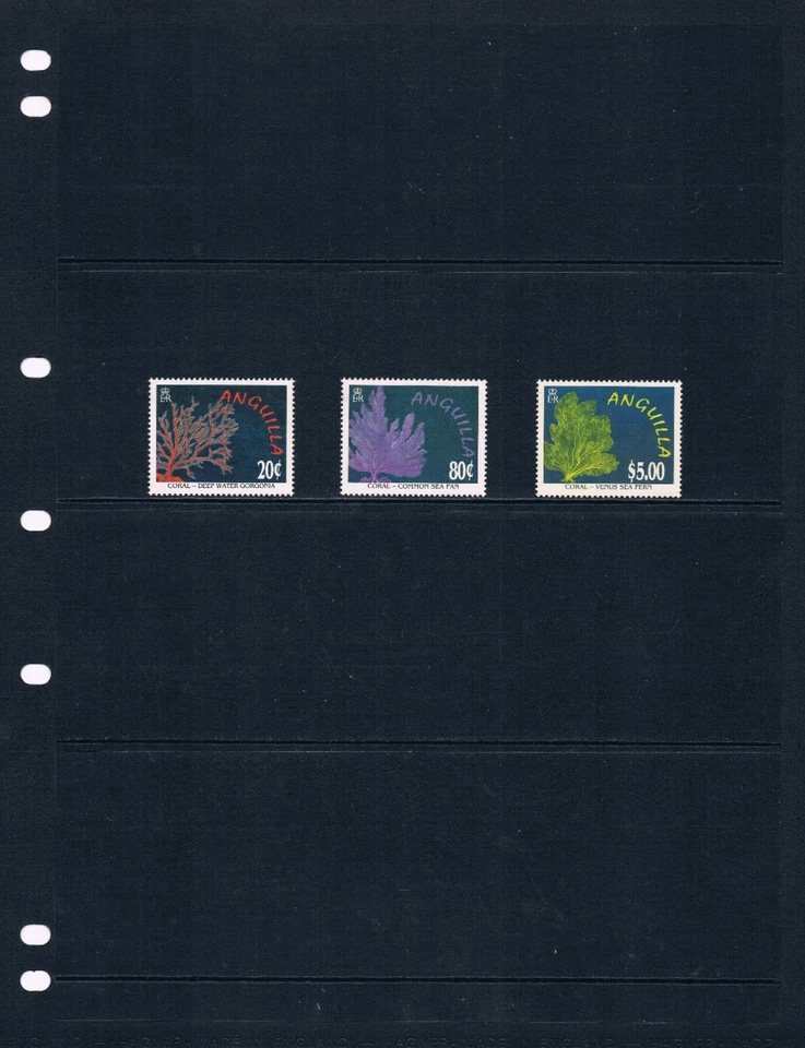 $14.25 Scott Value - 1996 ANGUILLA Corals Caribbean Sea Reefs CV MNH NH UMM - Image 2 of 4