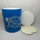 Nautical Blue & White Ice Bucket - The Skotch Kooler by Hamilton-Skotch