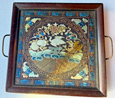 Antique Chinese Qing Dynasty Embroidered Rank Badge w/ Egrets / Cranes Bats