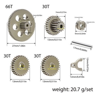 Metallgetriebe-Kit für 1/24 FMS FCX24 RC-Upgrades Teil