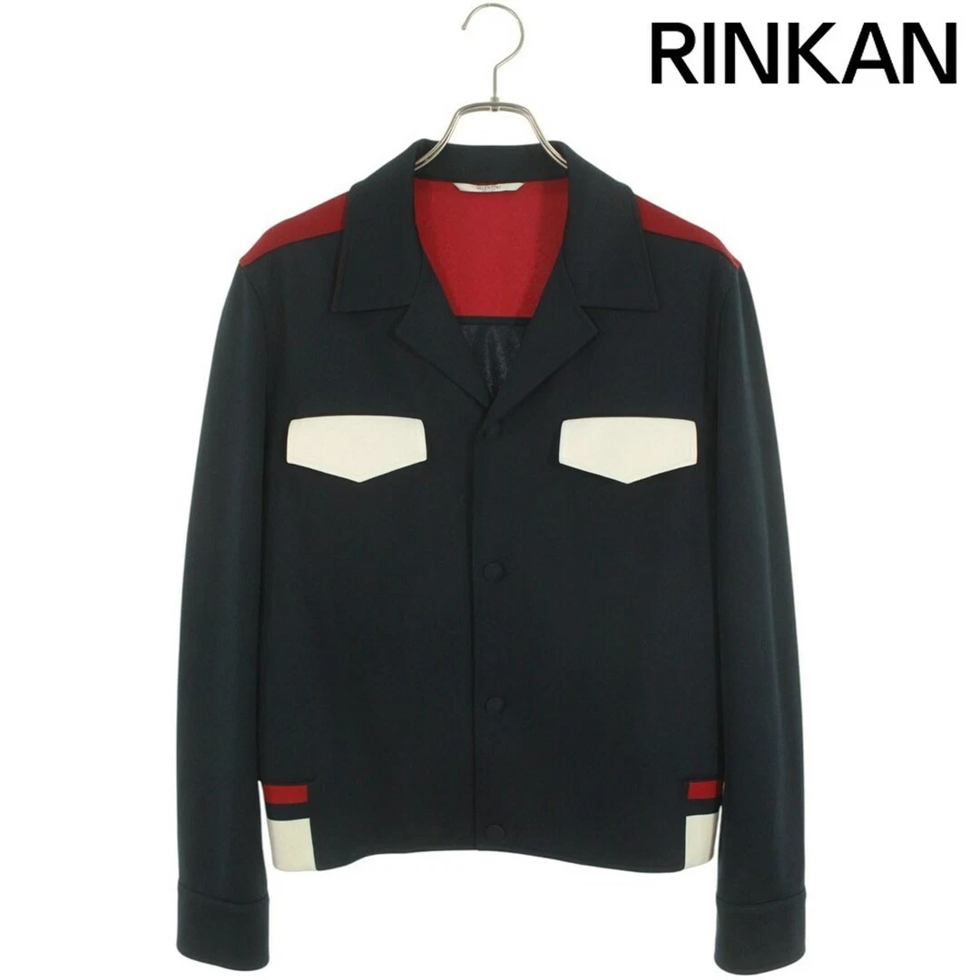 Valentino PV3CI0H14S1 giacca blusa bottoni a pressione uomo 48 Usatod9bbf6ae37d75