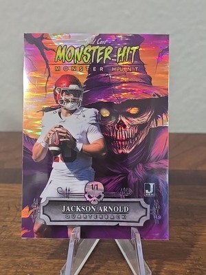 2024 JACKSON ARNOLD W.C. HAUNTED HITS PURPLE STEALTH SCARECROW  1/1 AUBURN 