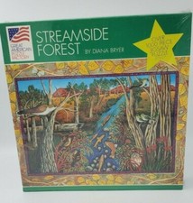Great American 1000 Piece Jigsaw Puzzle Sealed Rustic Streamside Forest 27"x 20"