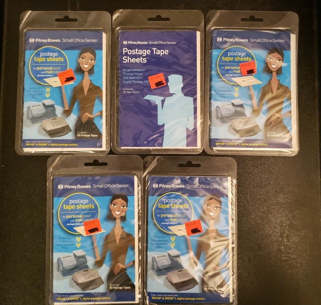 Pitney Bowes Postage Meter Tape Sheets 6129 Mailstation Pers Post