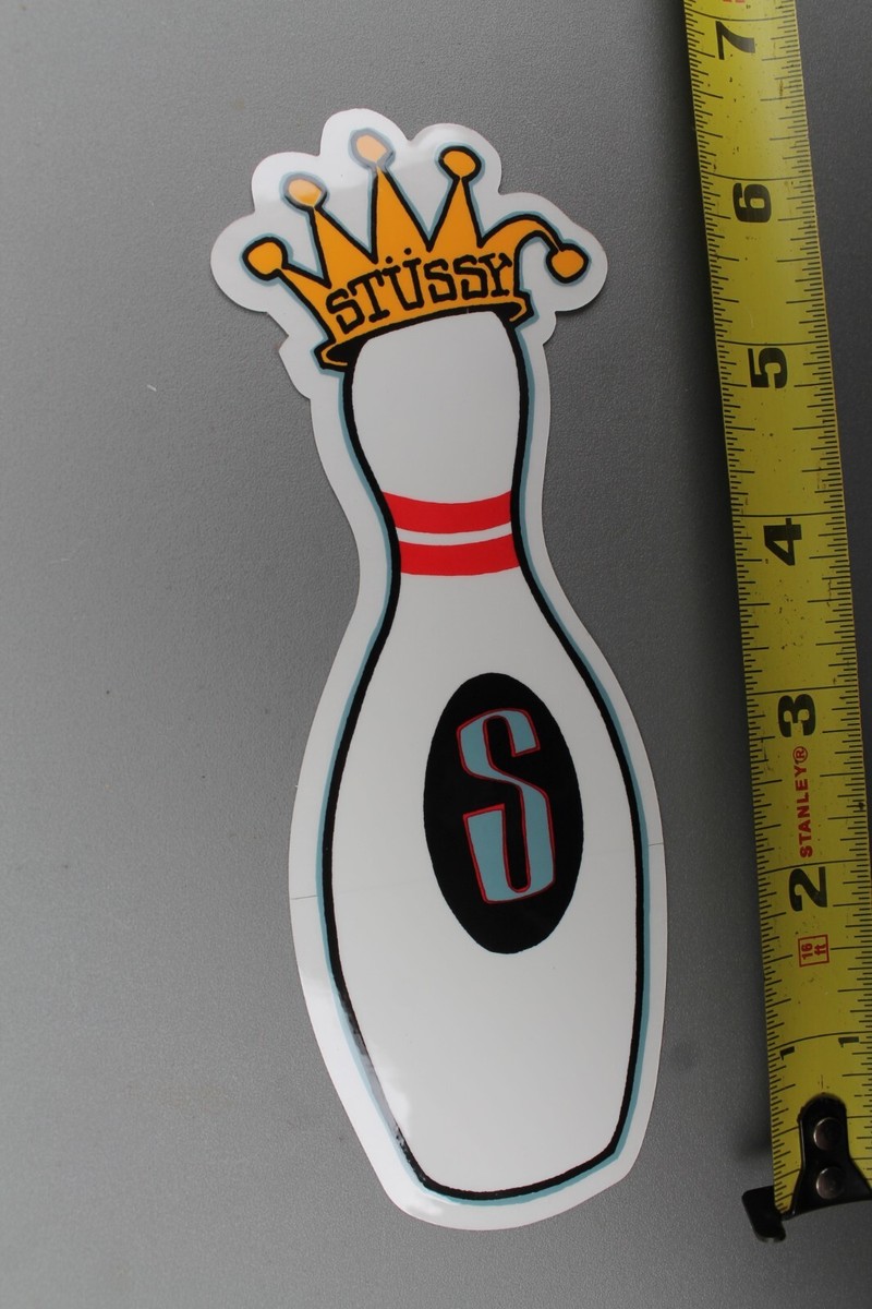 STUSSY Surfboards Graffiti Crown Bowling King Pin Stu1 Vintage
