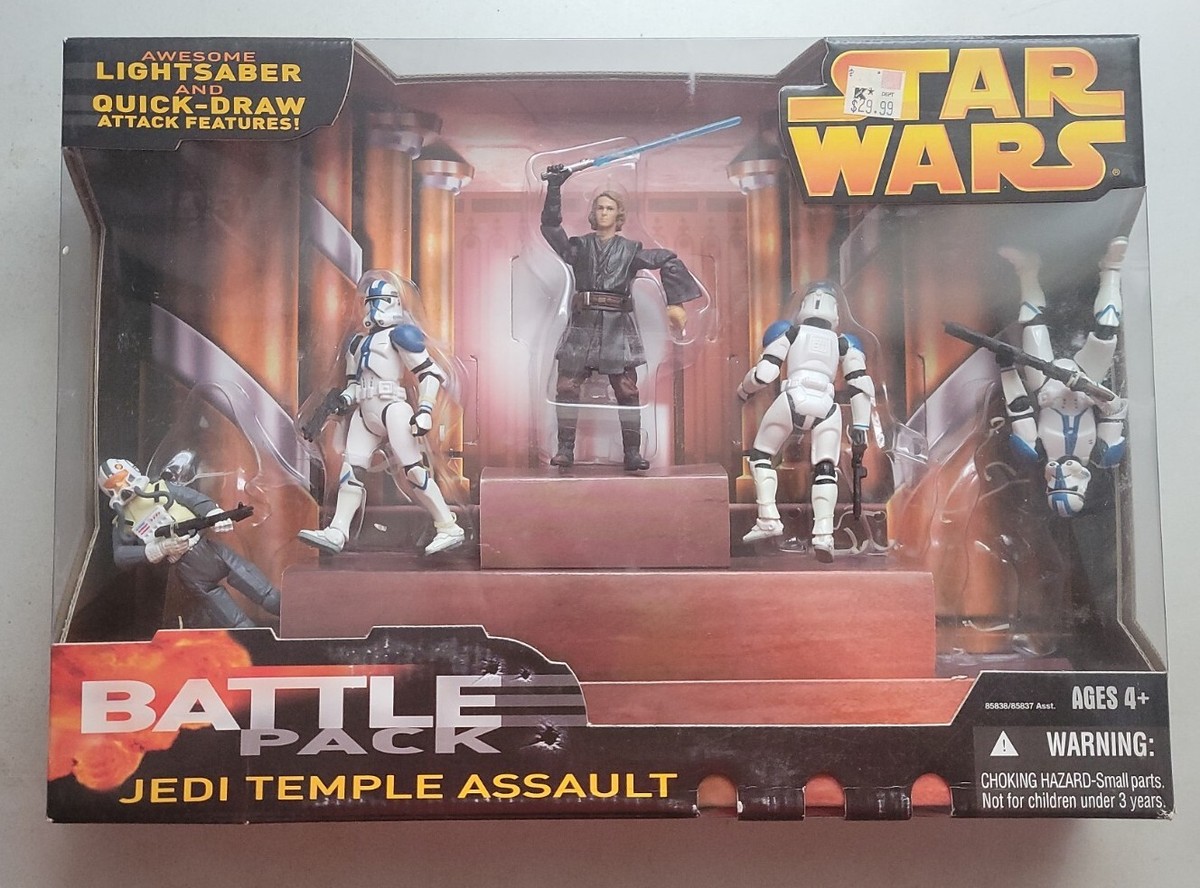 NEW STAR WARS REVENGE OF THE SITH JEDI TEMPLE ASSAULT BATTLE
