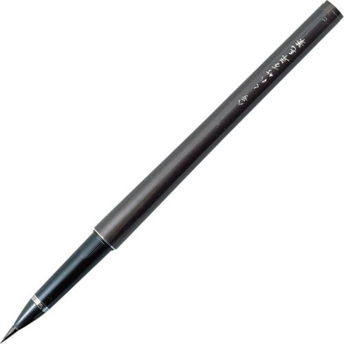 Refillable Fountain Brush Pen TAKUJO No.8, Black Ink, Fine Point, Illustratio...