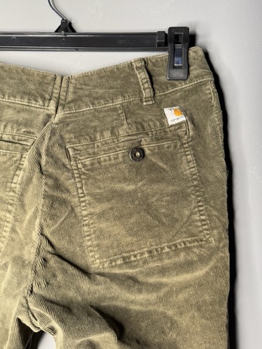 Carhartt Olive Green Corduroy Jeans Women’s 28x27 Pre-Owned - Picture 4 of 6