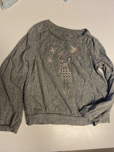 2 Girls top shirt Grey Long Sleeve Fairy babyGap + PL Kids powder blue mermaid 5 - Picture 5 of 7