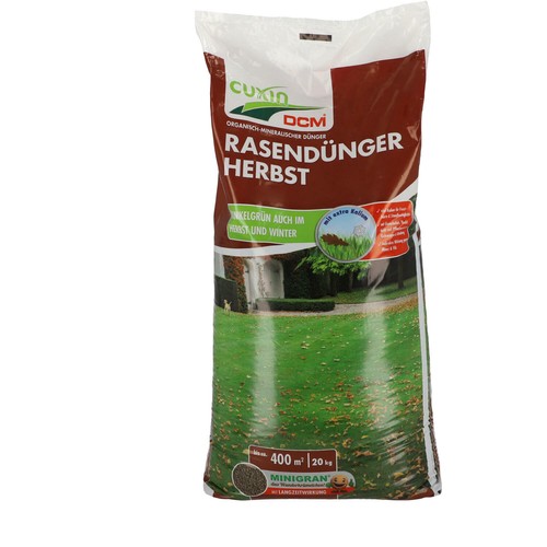 CUXIN DCM Rasendünger Herbstrasendünger 20kg organischer NPK Dünger