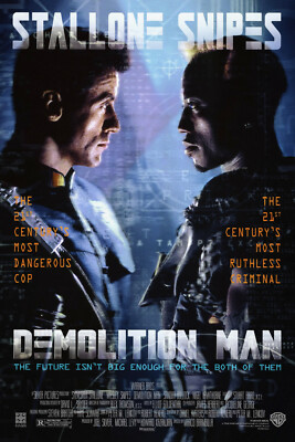 DEMOLITION MAN 1993 90s OFFICIAL ORIGINAL CINEMA MOVIE PRINT