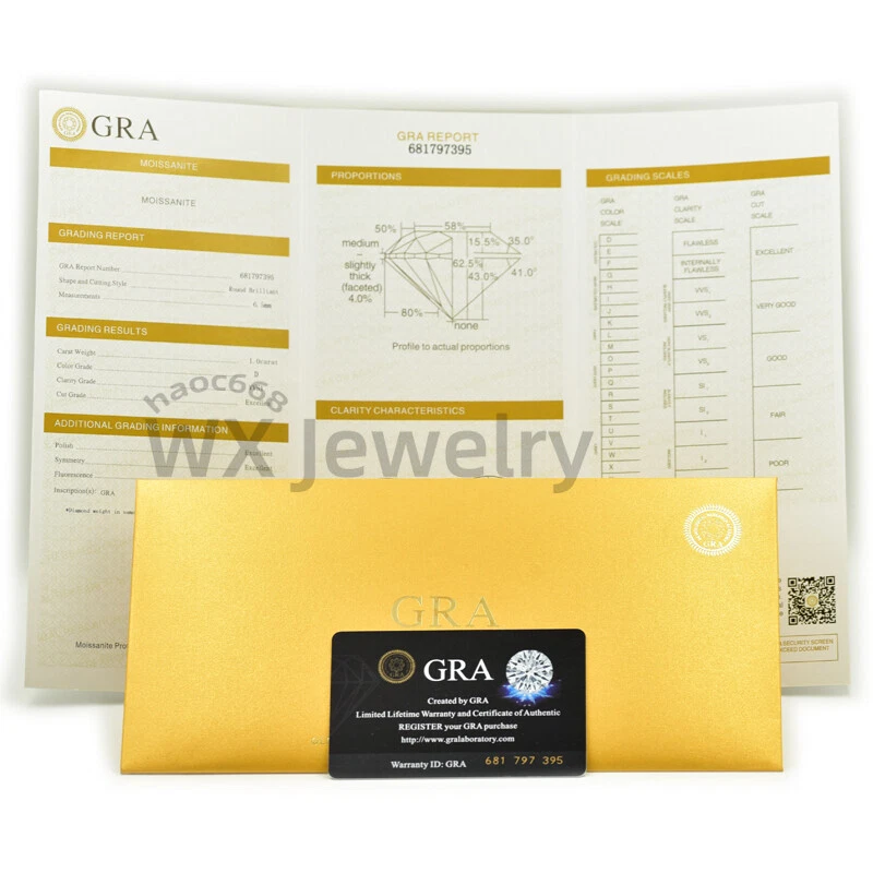 3x5~10x14mm Loose White Emerald Cut D Color VVS1 Moissanite With GRA certificate - Image 3 of 4