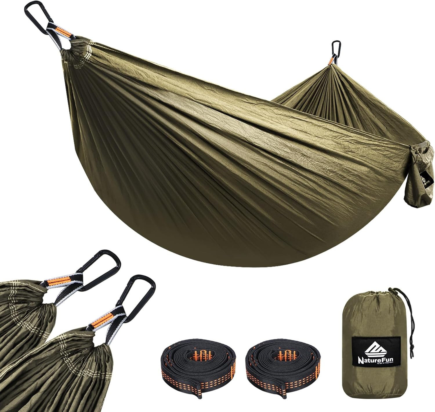 Hamac de voyage NATUREFUN charge 300 kg pour vos nuits étoilées en pleine nature