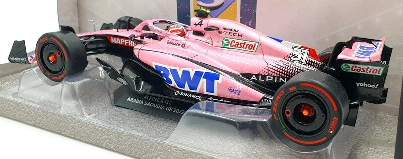 Solido 1/18 Scale Diecast S1808802 - Alpine A522 F1 Saudi Arabia 2022 E.Ocon - Image 2 of 4