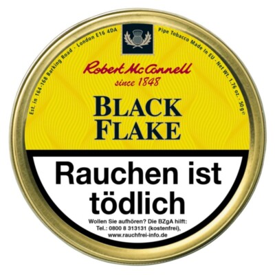 Robert McConnell Heritage Black Flake 50g Pfeifen Tabak
