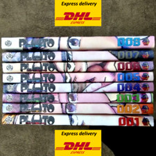 Nuovo Pluto Manga Set Completo Vol 1-8 (END) Versione Inglese Fumetto - Fast DHL