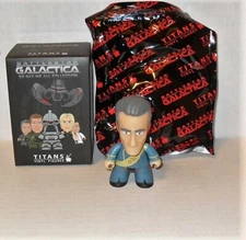 TITANS VINYL 3" FIGURES BATTLESTAR GALACTICA SINGLE LOOSE ADMIRAL ADAMA 2/18