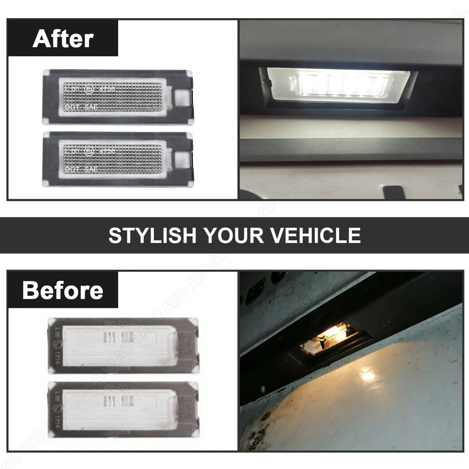 Iluminación matrícula LED Fiat Ducato 250 290 Citroën Jumper Peugeot Boxer Foto 4 de 4