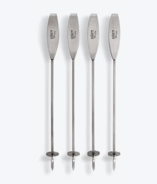 Weber Style Skewers Stainless steel Set of 4 - Image 2 of 4