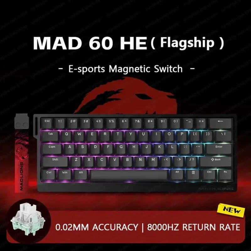 Magnetic Switch Wired Mechanical Gaming Keyboard for Enhanced Computer Performance