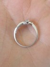 14K Helzberg Diamonds White gold Diamond Ring Size 7 R31 — photo 5