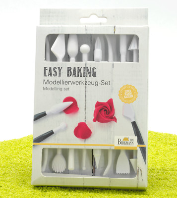 RBV Birkmann Easy Baking 8er Set Werkzeug zum Modellieren & Dekorieren