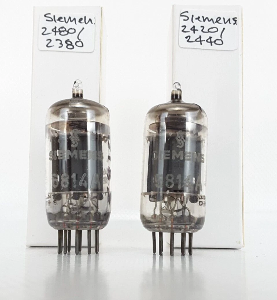 Siemens ECC 82 Lot de 2 Lampes / Tubes Non Testés Vintage