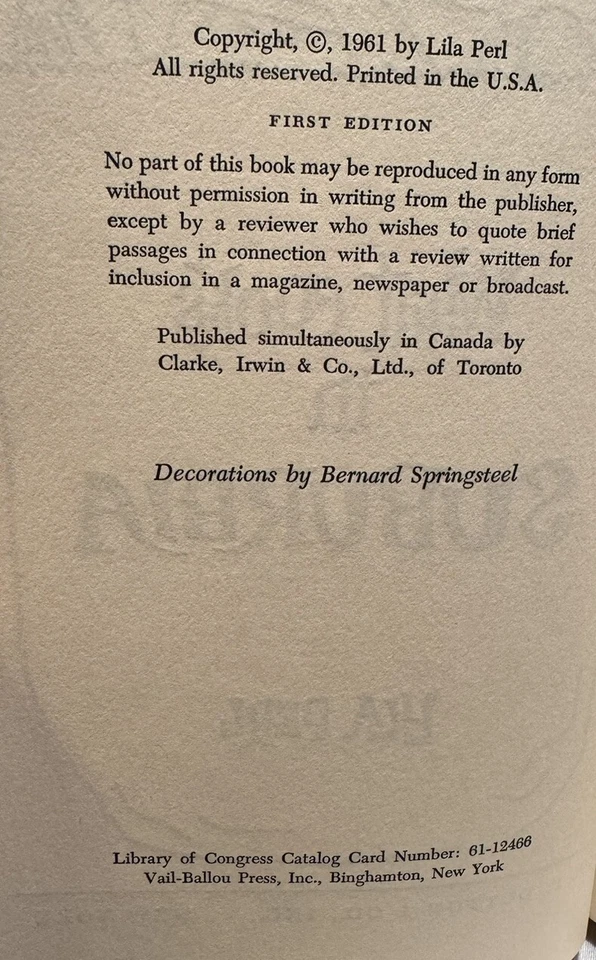 1961 - Lila Perl *SIGNED* WHAT COOKS IN SUBURBIA 1st Edition/1st Printing RARE! - Image 3 of 4