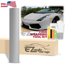 Premium Gray Frosted Glitter Sparkle Sticker Decal Car Vinyl Wrap Film Laptop