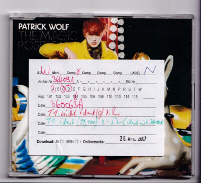 (KU803) Patrick Wolf, The Magic Position - 2007 DJ CD